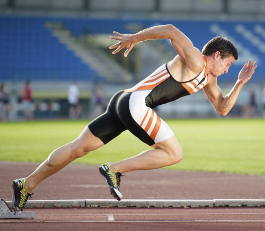 Track and field running coach